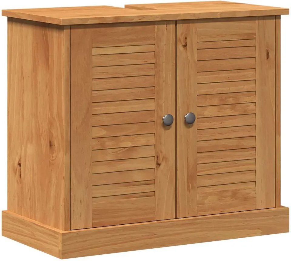 vidaXL Dulap de chiuvetă VIGO Maro și Maro Miere 68 x 34 x 59 cm