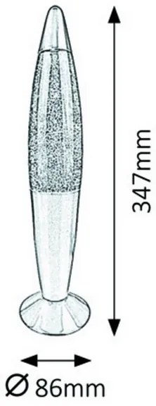 Rabalux 7008 - Lampă de masă GLITTER 1xE14/25W/230V