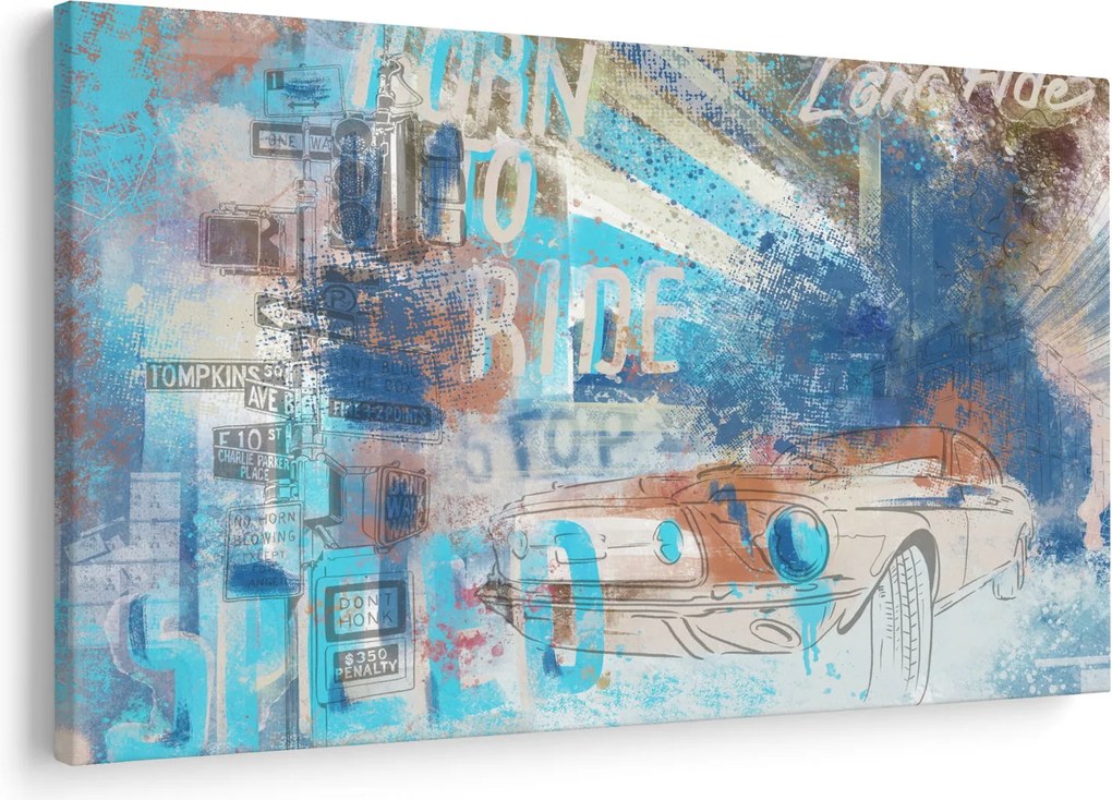 Tablou - Născut să călătorească (90x60 cm)