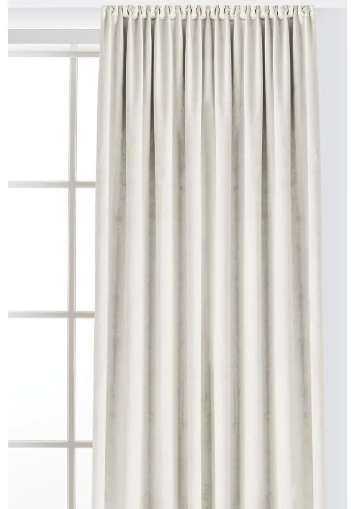 Draperie crem dimout (semi-opacă) din catifea 400x250 cm Velto – Filumi