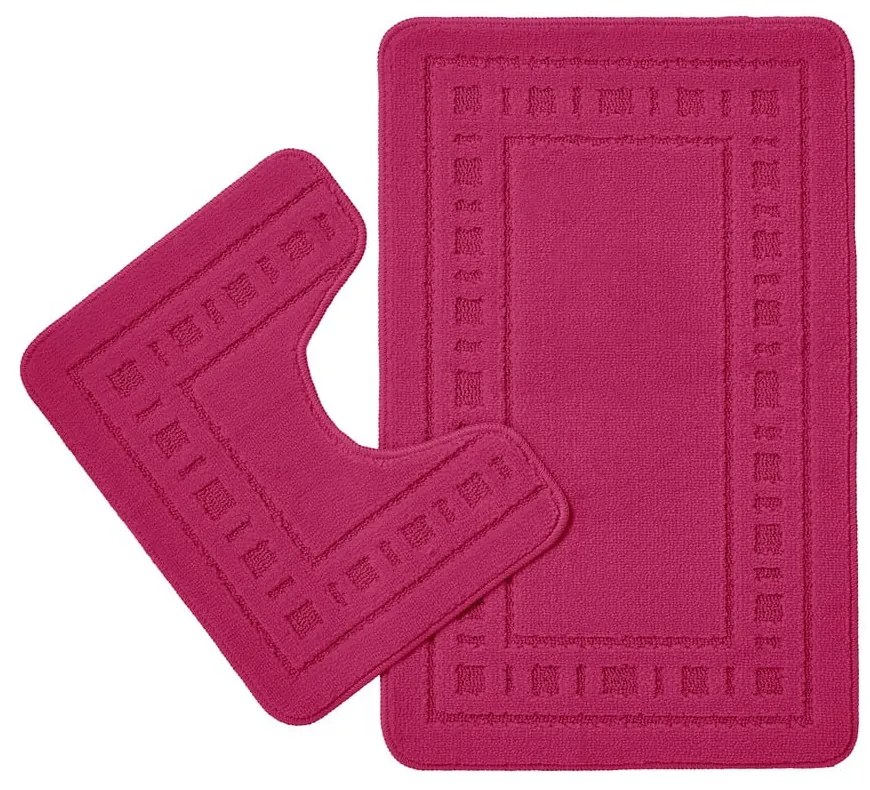 Covorașe de baie roz-închis pentru WC 2 buc. 50x80 cm Armoni – Catherine Lansfield