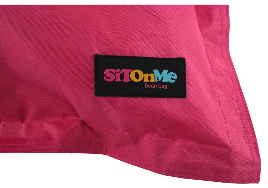 Fotoliu tip sac, material textil roz, GETAF