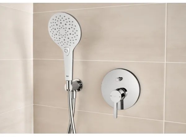 Roca NAIA A5A0B96C00 - baterie de duș pentru montaj încastrat, crom lucios