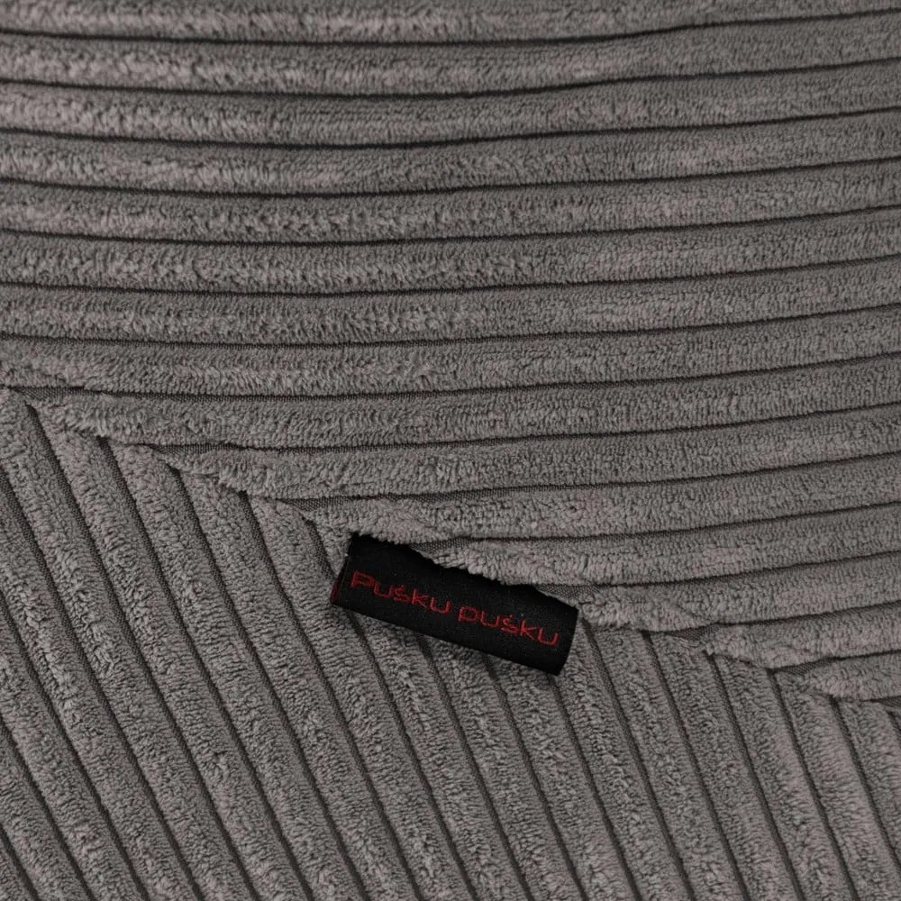 Fotoliu bean bag verde mentă cu tapițerie din catifea reiată Tube 100 – SLOWDOWN