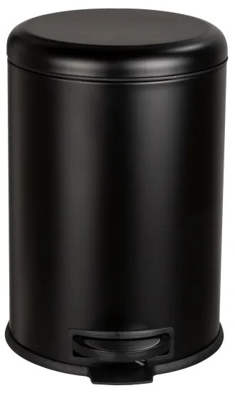 WENKO 54913100 - Coș de gunoi LEMAN, 25x38 cm, negru