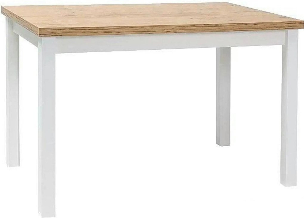 Masa ADAM, stejar/alb, 120x68x75 cm