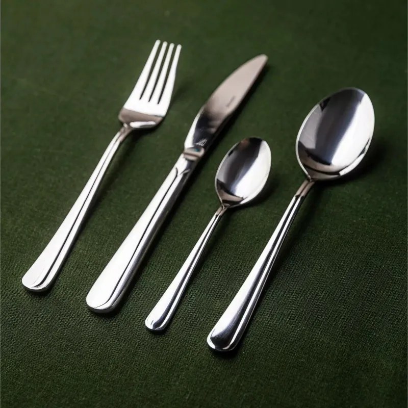 Set tacаmuri Kinghoff KH 3509, 72 piese, Pentru 12 persoane, Cutie, Otel inoxidabil, Argint