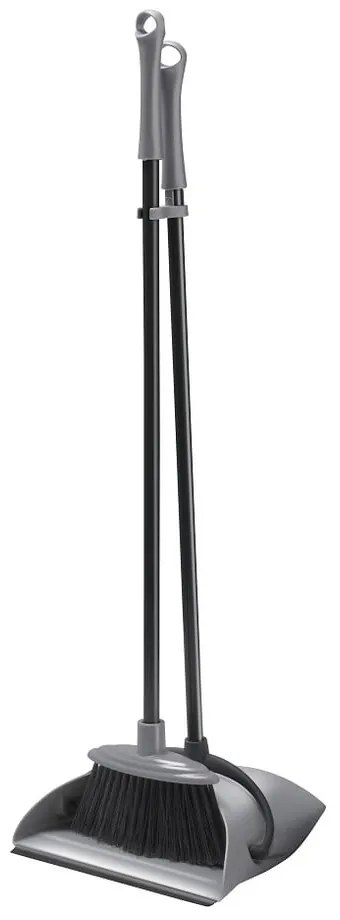 Făraș cu mâner lung pliabil Addis Dust, gri - negru