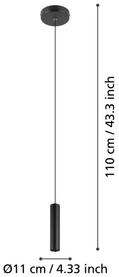 Lustră LED pe cablu Eglo 900926 ALMUDAINA LED/5W/230V