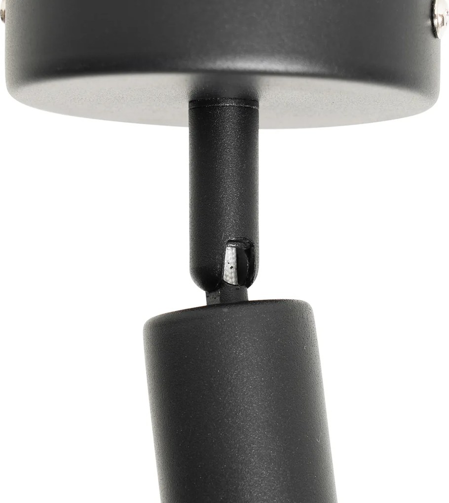 Spot modern negru cu auriu - Lofty