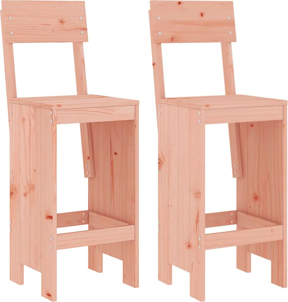 vidaXL Taburete de bar, 2 buc., 40x48,5x115,5 cm, lemn masiv Douglas