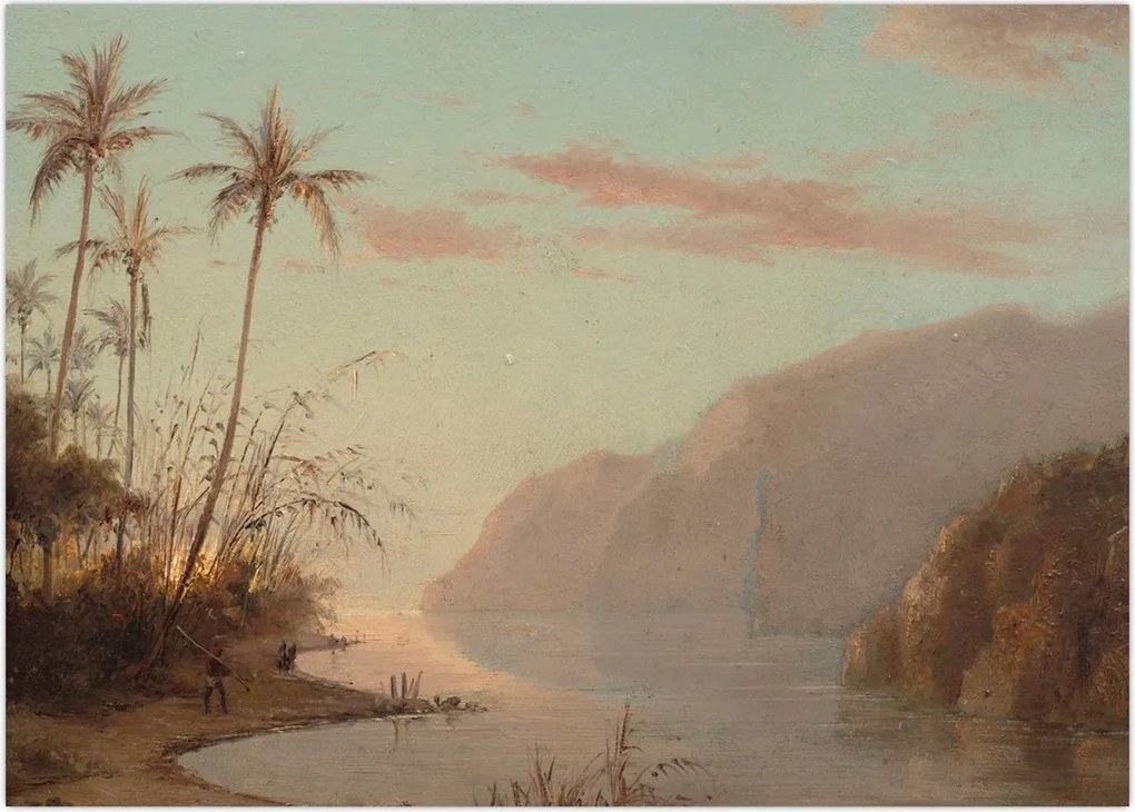 Tablou - Camille Pissarro, A creek in st. Thomas (Virgin Islands), reproducere (70x50 cm)