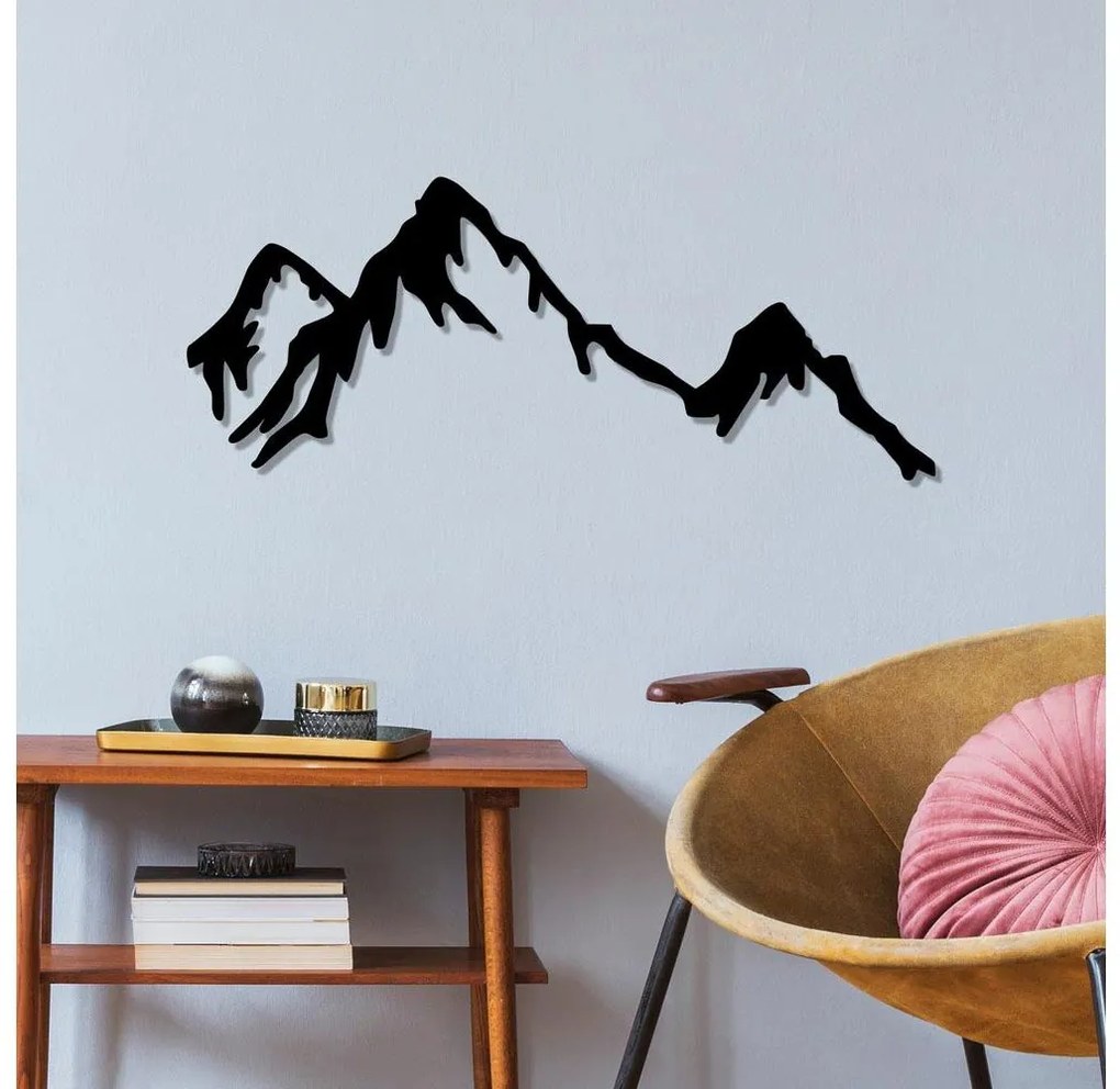 Decorațiune de perete 37x70 cm metal munți