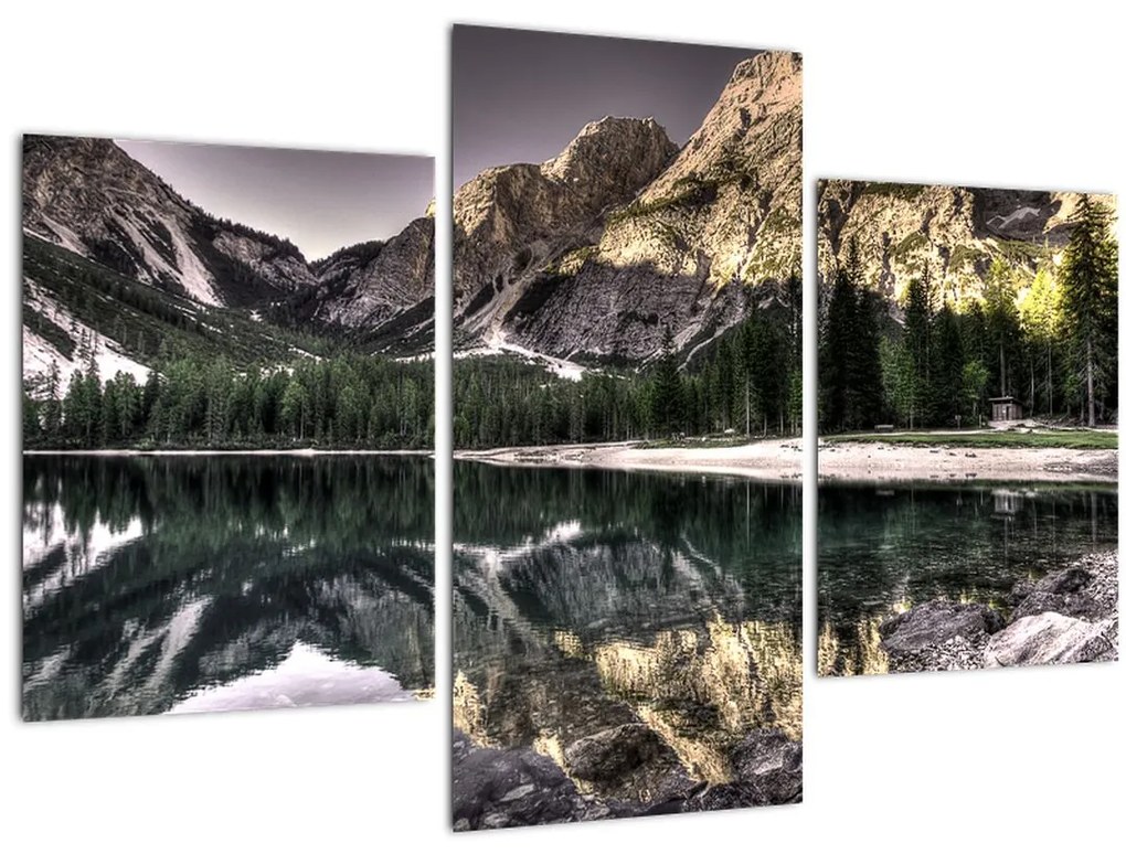 Tablou cu lac montan (90x60 cm)