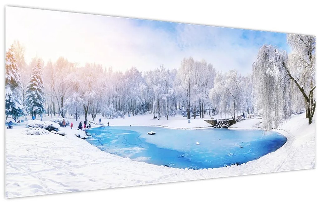 Tablou - Lac de gheață (120x50 cm)