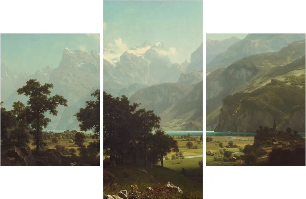 Tablou - Albert Bierstadt, Lake Lucerne, reproducere (90x60 cm)