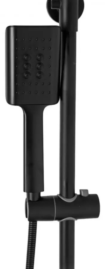 Coloană de Duș cu Pară și Pălărie Reglabilă, Alamă Sanitară, Negru Model 9920H – Design Elegant și Funcțional pentru Baia Ta