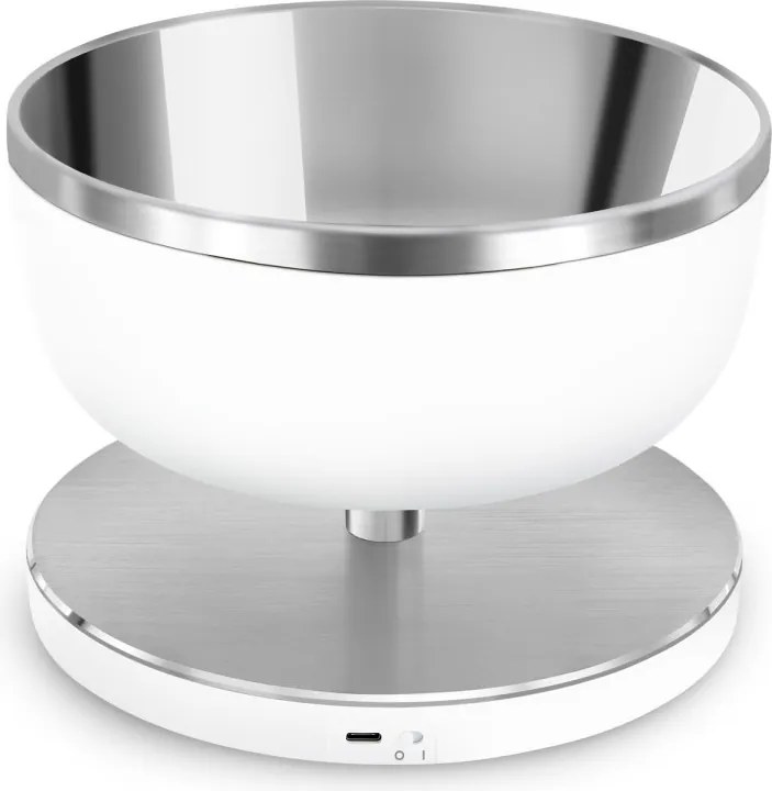 Cantar de bucatarie Smeg Collezione KSC01WHMWW, Pana la 5 kg/5 l, funcție TARA, Afisaj LED, Baza antiderapanta, Baterie reincarcabila, Alb mat
