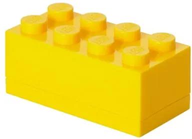 Cutie depozitare LEGO® Mini Box Yellow Lungo, galben