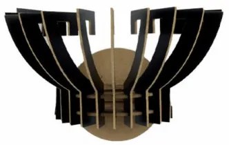 Aplica de Perete 209-TS2, Soclu E27, Max 45 - 60W, Culoare Negru