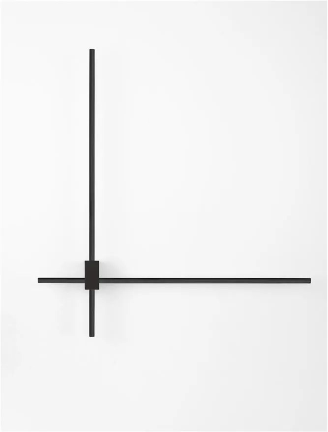 Aplica de perete liniara LED CCT PEAK negru