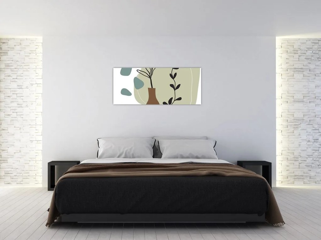 Tablou - Flori într-o vază N⁰2 (120x50 cm)