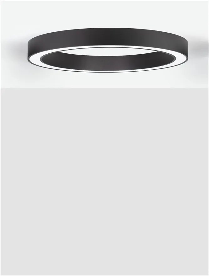Lustra LED aplicata design modern OPAL 60W negru