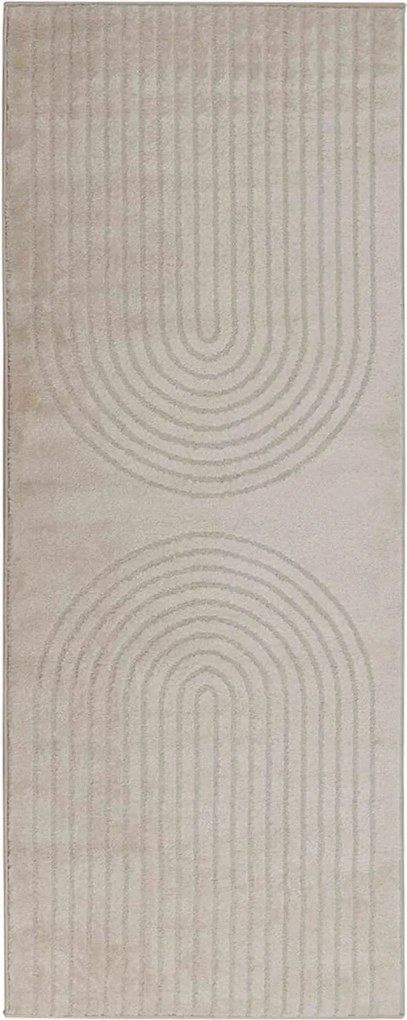 vidaXL Covoare de zonă Dreptunghiular GALATI Bej 200 x 80 cm Poliester