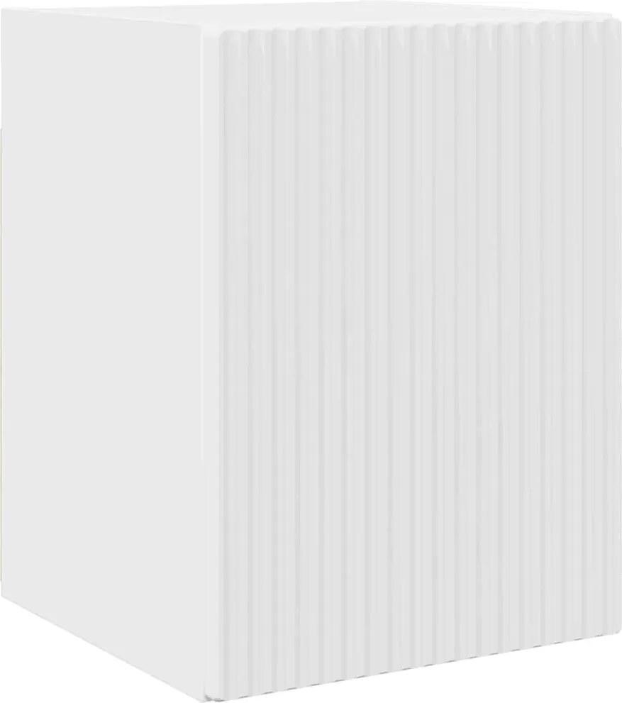 vidaXL Dulap TV de perete Alb Lucios 30 x 31 x 40 cm Lemn compozit