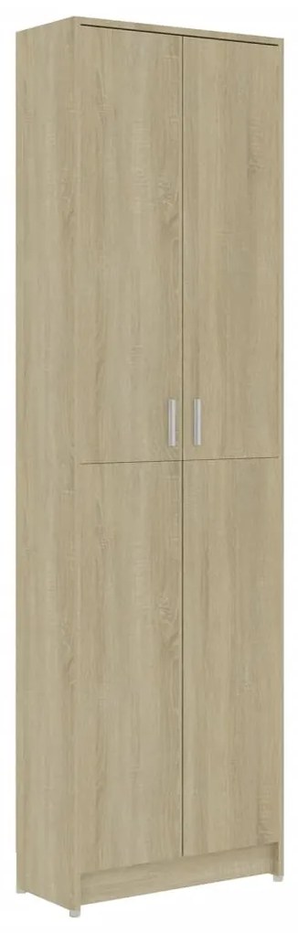 802852 vidaXL Șifonier de hol, stejar sonoma, 55x25x189 cm, lemn prelucrat