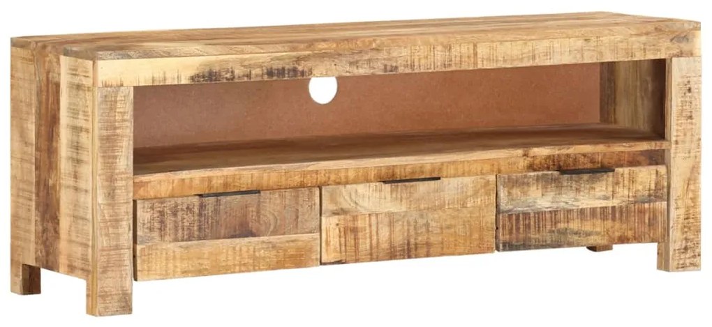 vidaXL Comodă TV, 110x30x40 cm, lemn de mango nefinisat