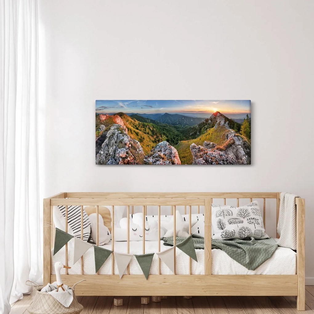 Tablou - Peisaj montan (120x50 cm)