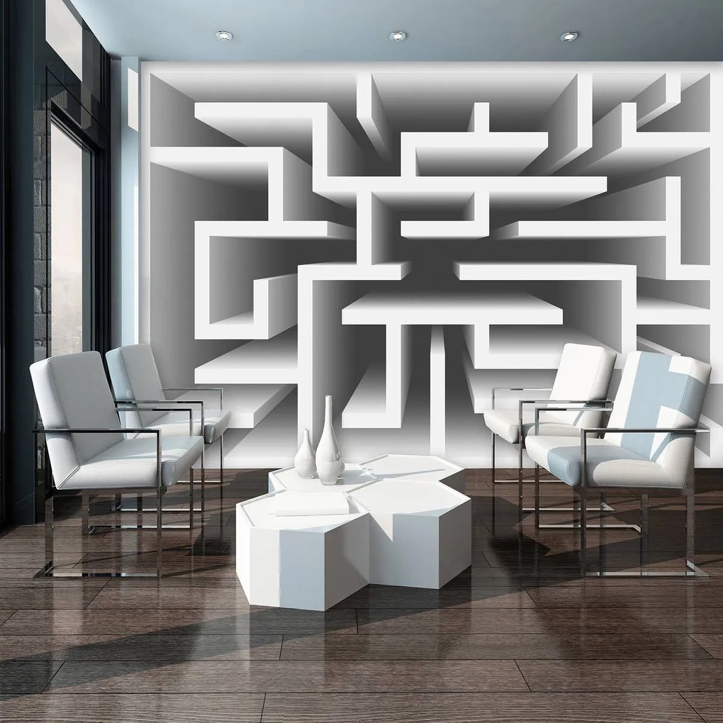 Fototapet - 3D labirint (254x184 cm)