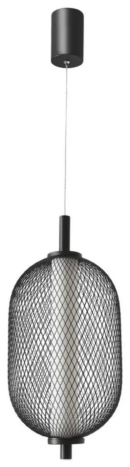 Pendul LED pe cablu PUMA LED/10W/230V diam. 15 cm negru