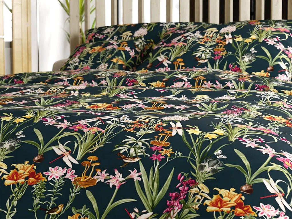 Lenjerie de pat din bumbac MYSTIC GARDEN verde inchis Dimensiune lenjerie de pat: 70 x 90 cm | 140 x 220 cm