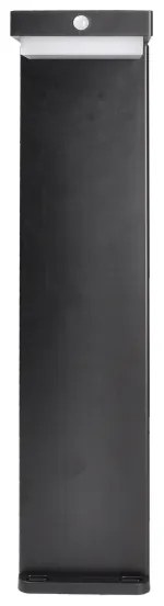 Lampă LED solară cu senzor Solight WO7202 PALERMO LED/5W/2000mAh IP54 negru