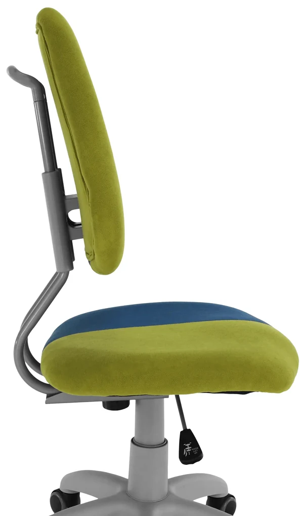 Scaun rotativ reglabil, verde/albastru/gri, RAIDON