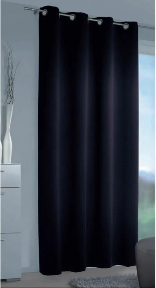 Draperie blackout Mia neagră, 140 x 245 cm