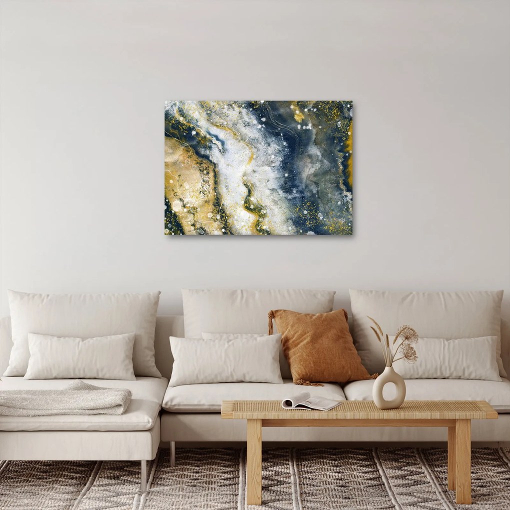 Tablou - Abstract auriu (70x50 cm)