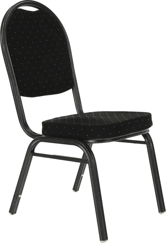 Scaun, ţesătură neagră/cadru gri, JEFF 2  NEW