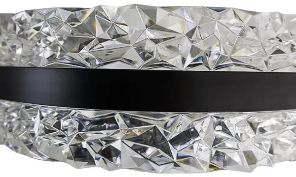 Lustră LED dimabilă pe cablu LED/80W/230V 3000-6500K negru + telecomandă