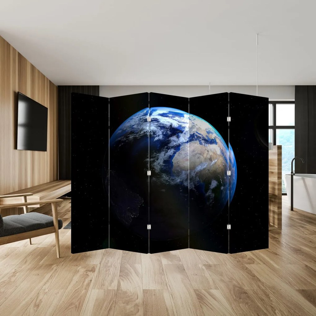 Paravan - Planeta Pământul (210x170 cm)