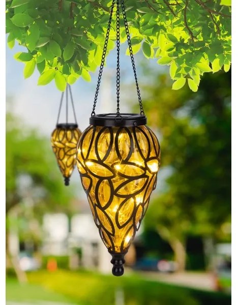 Corp de iluminat LED solar SOLAR LED/0,9W/3,2V IP44 galben Globo 36131A