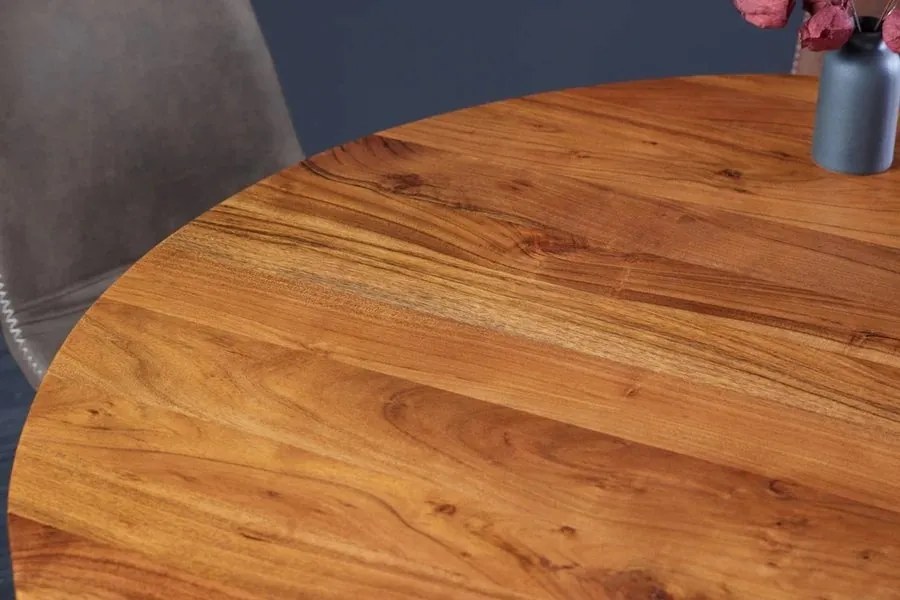 Masa rotunda din lemn de salcam Maison Jade 140cm