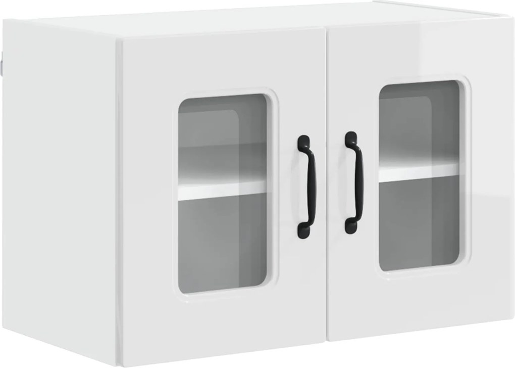 vidaXL Dulap de bucătărie Kalmar Alb lucios 60 x 31 x 40 cm