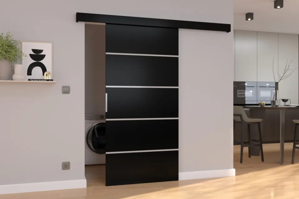 Ușă glisantă BIELLA (Culoare: Sonoma, Latime: 86 cm)