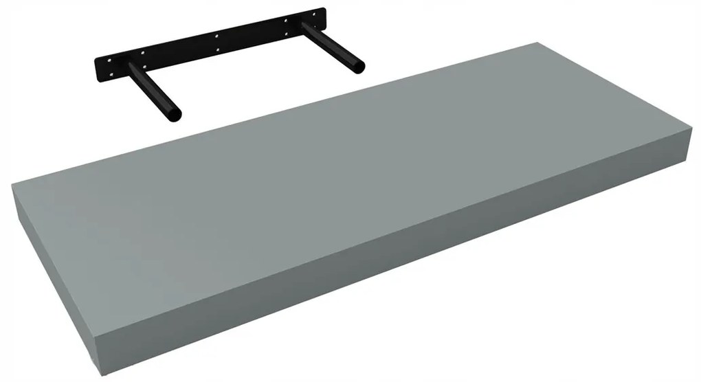 Raft perete 60x23.5x3.8 cm, Gri