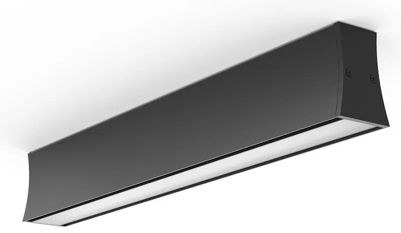 Plafonera LED design liniar HANOK 14W 4000K neagra