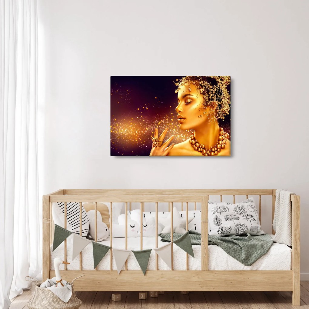 Tablou - Machiaj de aur (90x60 cm)
