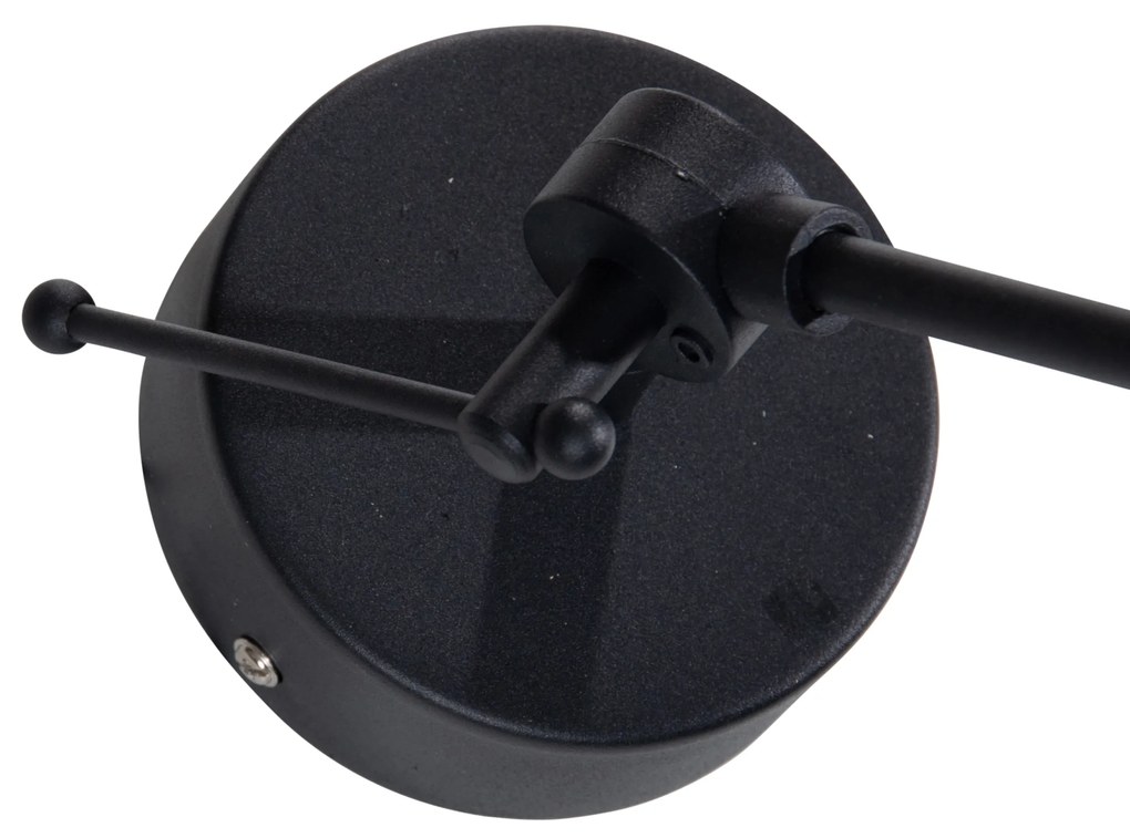 Lampă suspendată neagră cu abajur de catifea gri-maroniu 35cm - Blitz